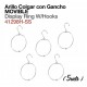 Arillo colgar con gancho movible (5 Uds)